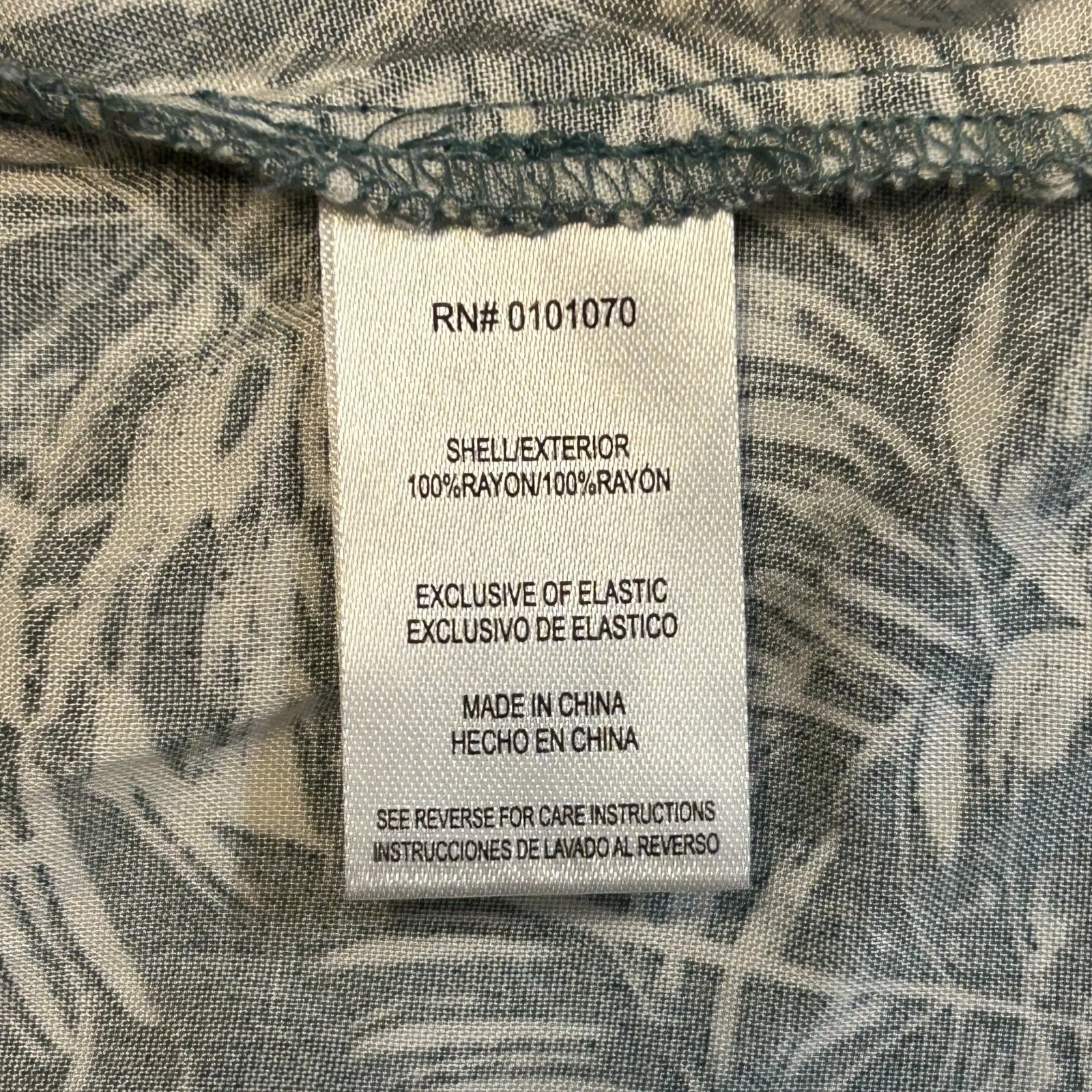 MIMI CHICA Green Tropical Milkmaid Puff Sleeve Smocked Flowy Midi Dress Size‎ S - Image 6