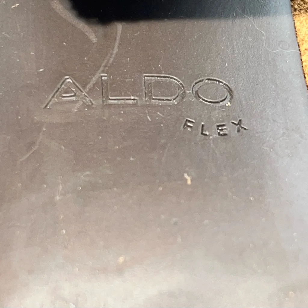 ALDO Blanka Women's Tan/Brown Suede Ankle Booties w/Stacked Wooden Heel-Size 7.5 - Image 12