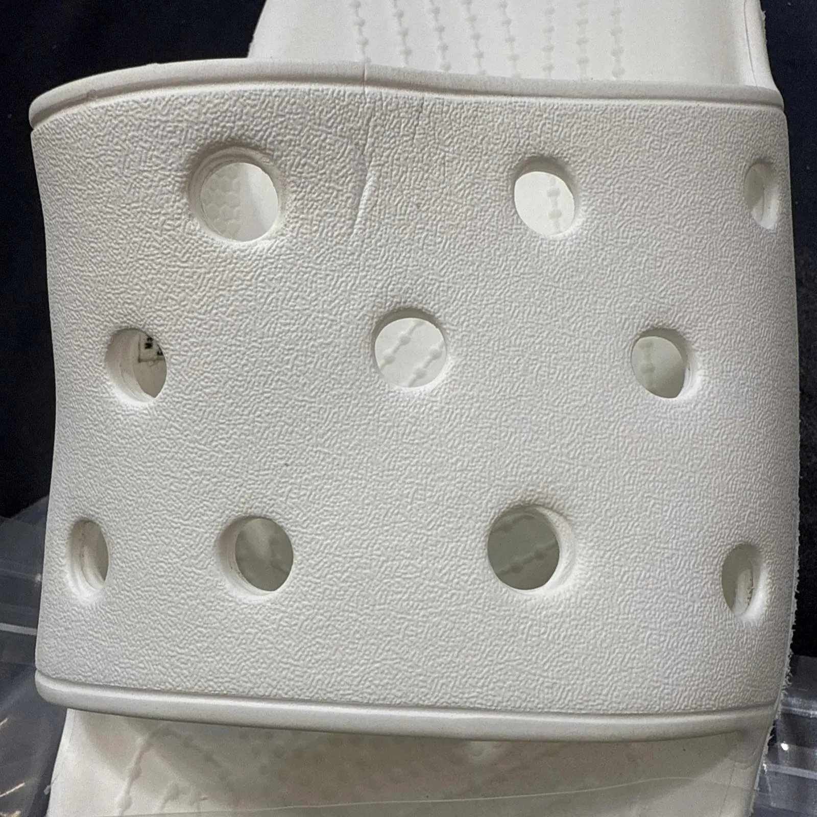 Crocs Iconic Classic Comfort Waterproof White One Strap Sandal Slides Shoe W7 M5 - Image 11