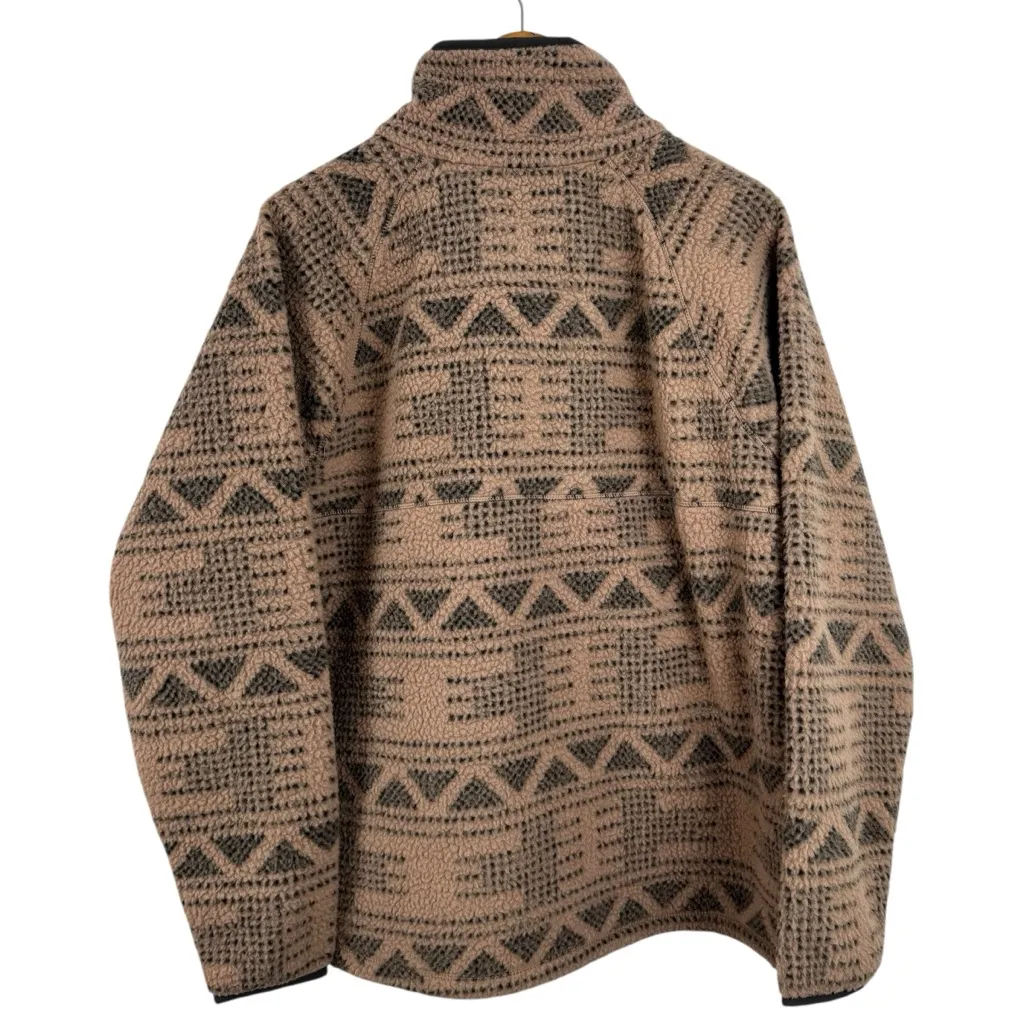 Carhartt T Snap Fleece Sweatshirt Desert Taupe Aztec Women’s XXXL OJ4991-W Pink - Image 12