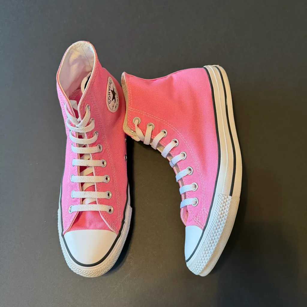 Converse All Star Chucks hightops Bubblegum Pink, Unisex Pink Size 10.5 - Image 5