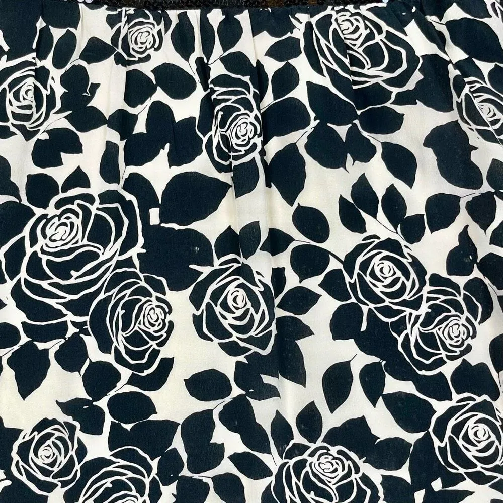 White House Black Market Silk Floral Sequined Sleeveless Mini Dress 12 - Image 10