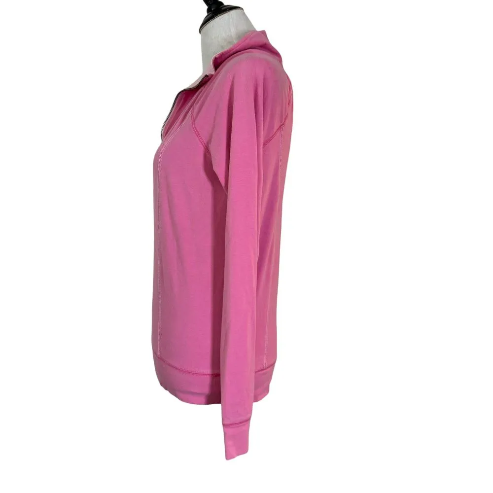 Victoria's‎ Secret PINK Zip Pullover Size S LOVE PINK Logo Long Sleeve Top - Image 3
