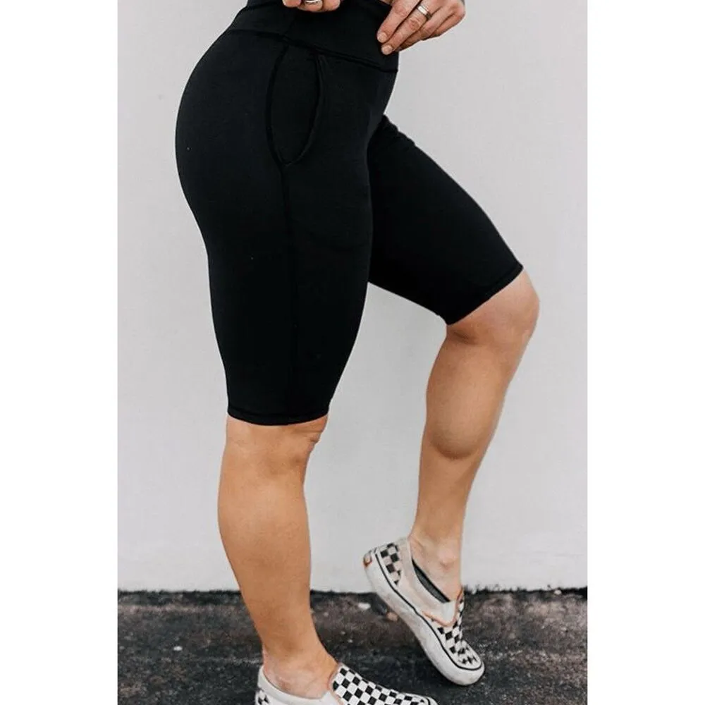 Celestial Bodiez NWT Power Bike Shorts in 'Lunar Black’ Size Small Black - Image 7