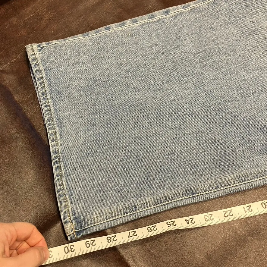 Old Navy Ski-Hi Wide Leg Extra High Rise Jeans Womens‎ 20 Light wash distressed - Image 16