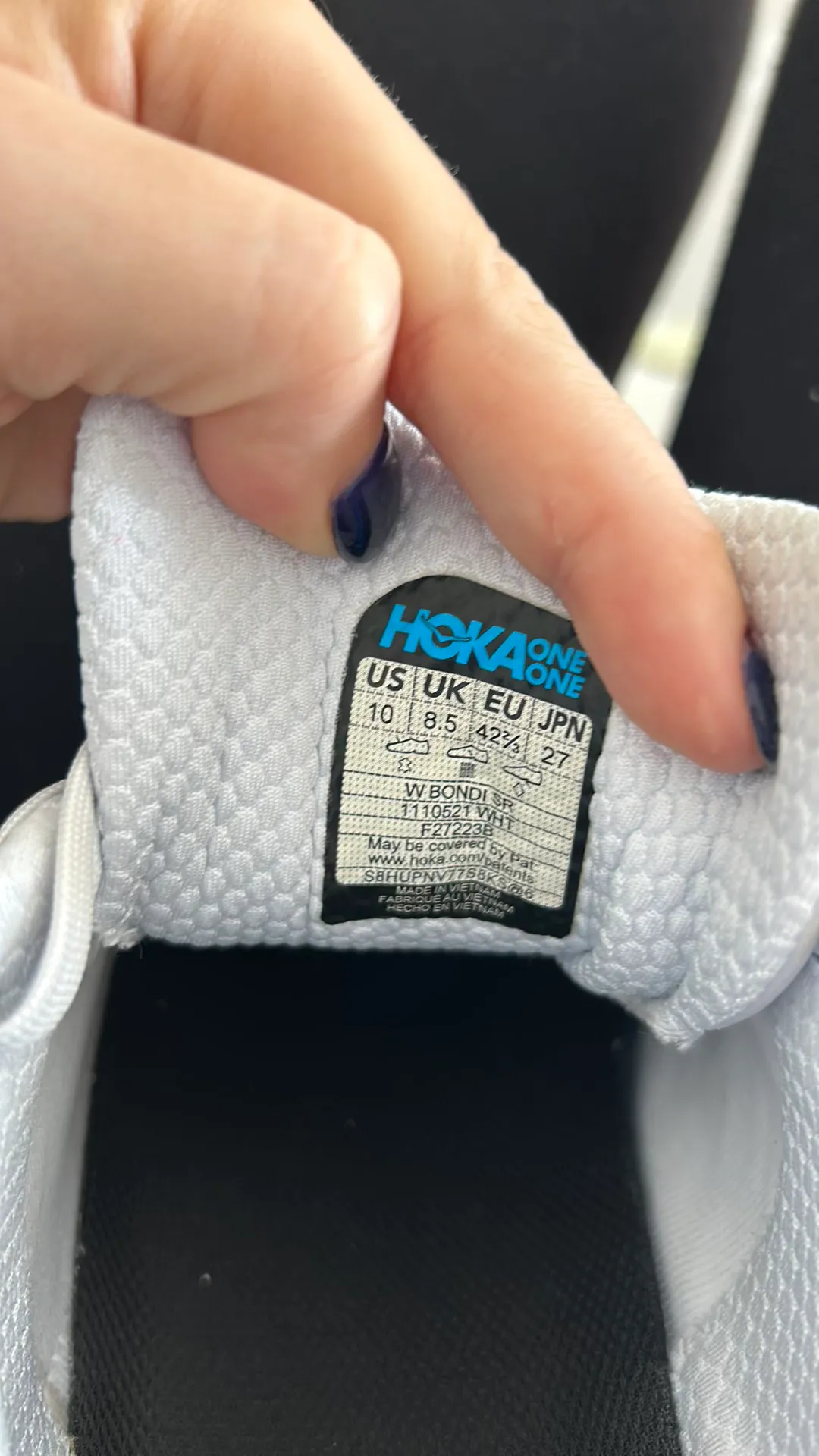 Hoka White Leather s - Image 7