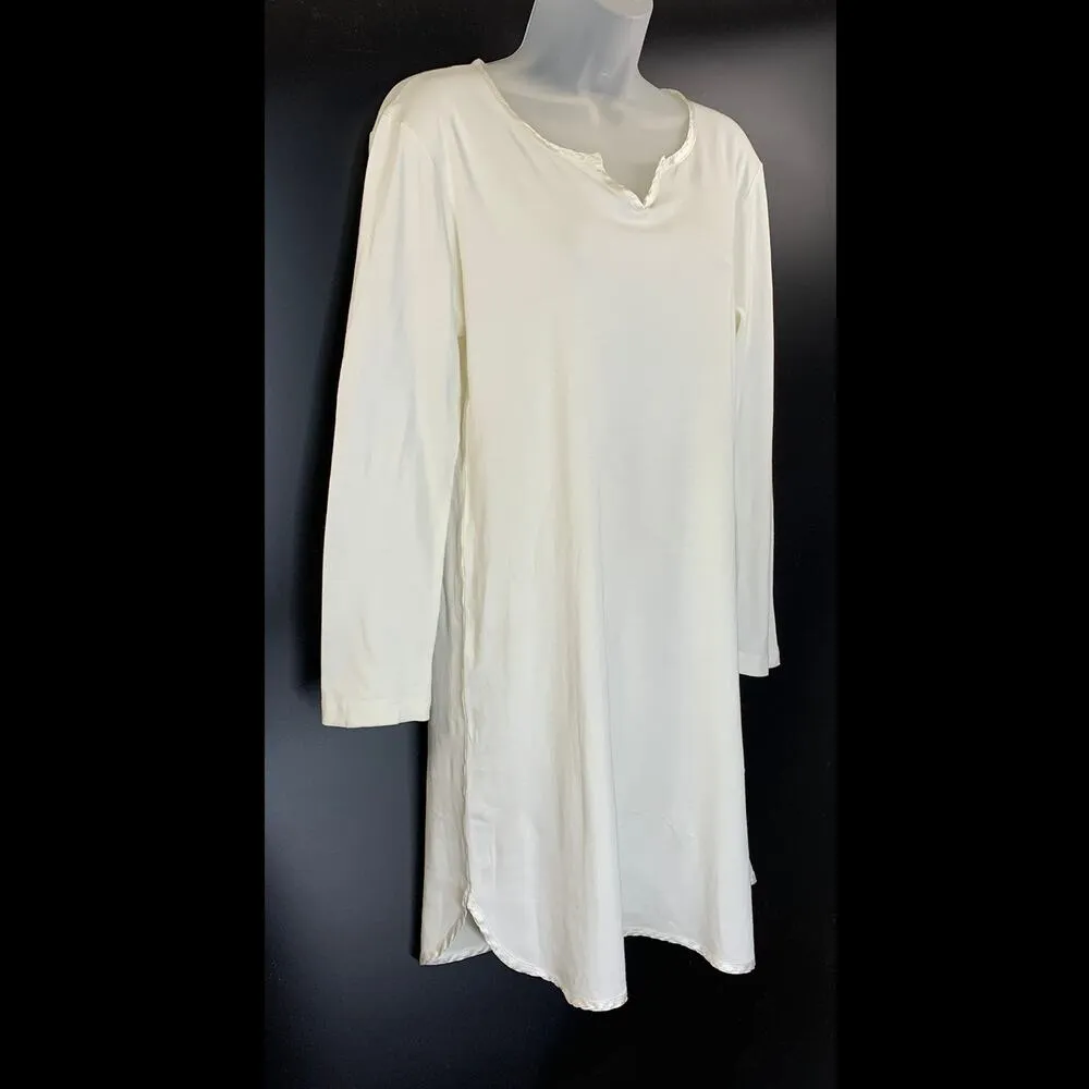 Zimmerli of Switzerland Sleep Shirt White Pajamas Size M - Image 2