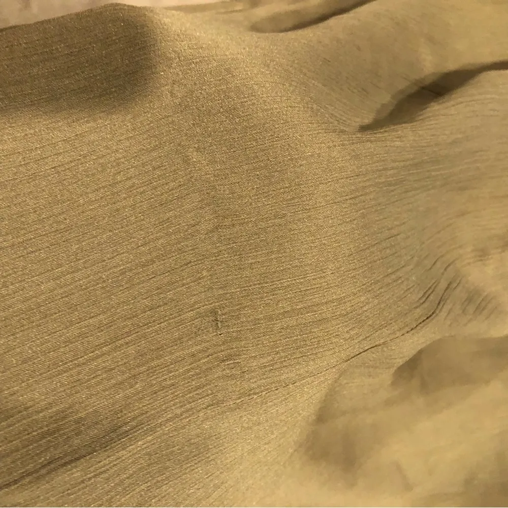 ASOS Design Long‎ Sleeve V Neck Faux Wrap MIDI Dress Olive Green 4 - Image 9