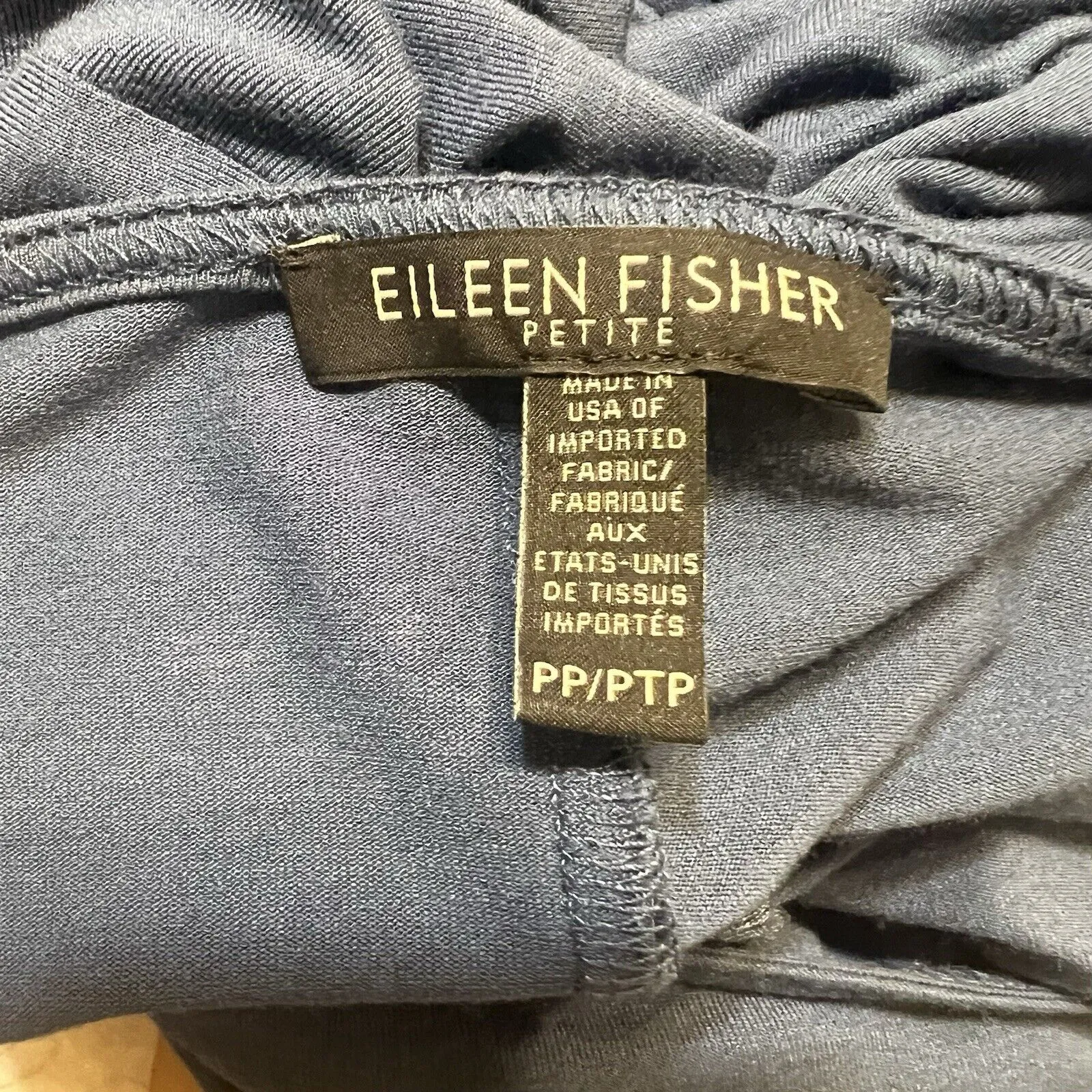 Women’s Eileen Fisher Viscose Jersey Ballet Neck Tunic Blue Bird,SZ PP/PTP XS - Image 12