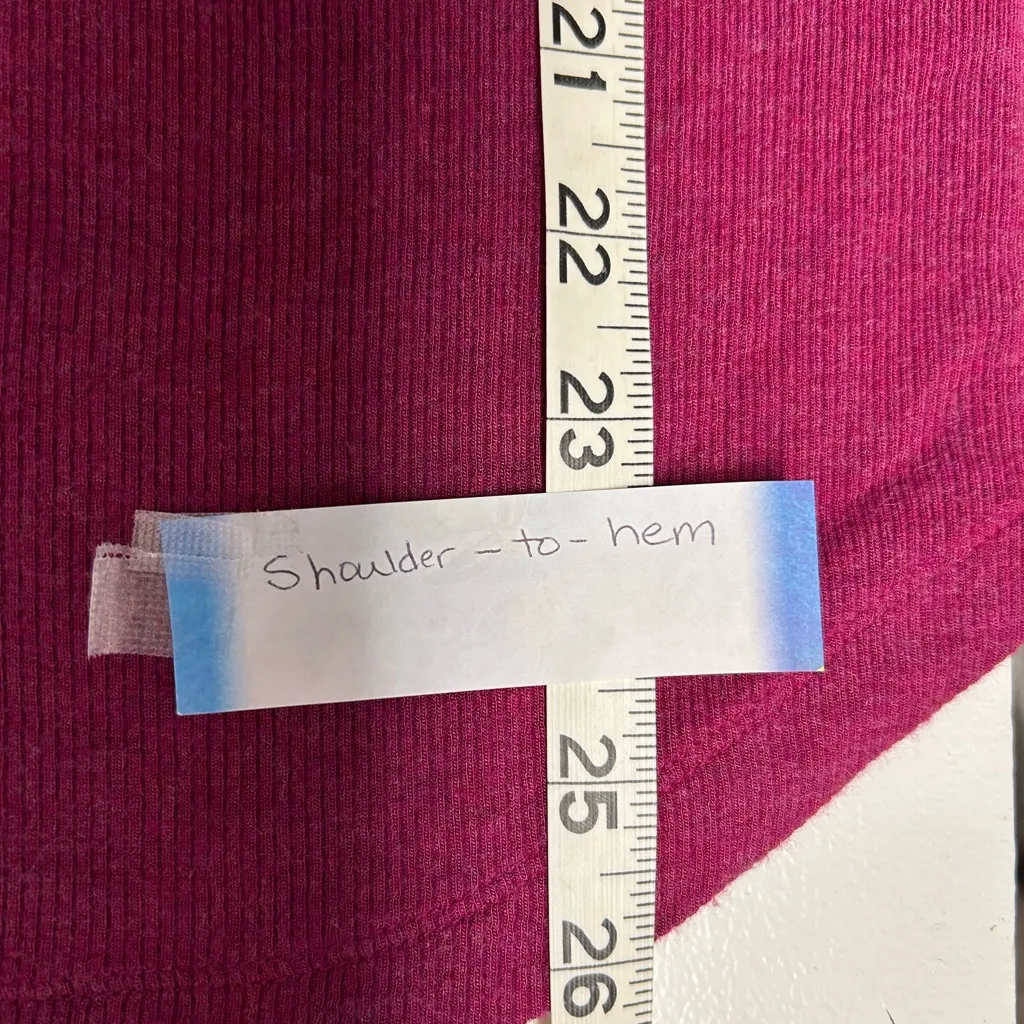 CAbi Women's Fuchsia Long Sleeve Simple Tee Top - Image 4