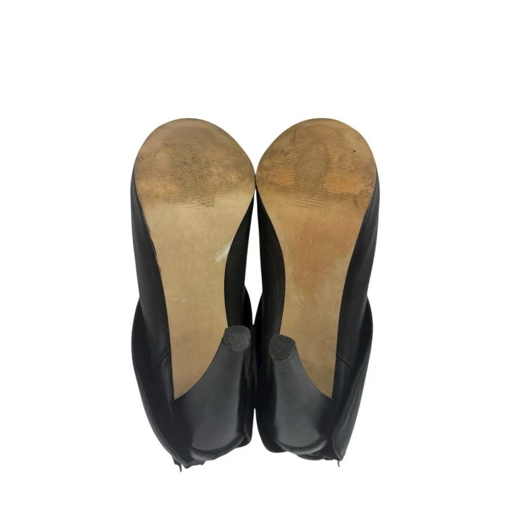 Steve Madden Bootie Heels Womens 8.5 Black Leather Witchy Whimsigoth Fairygrunge - Image 10