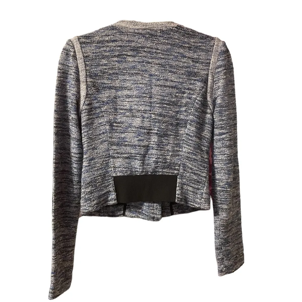 BCBGMAXAZRIA BLUE TWEED KEVIN JACKET - Image 2