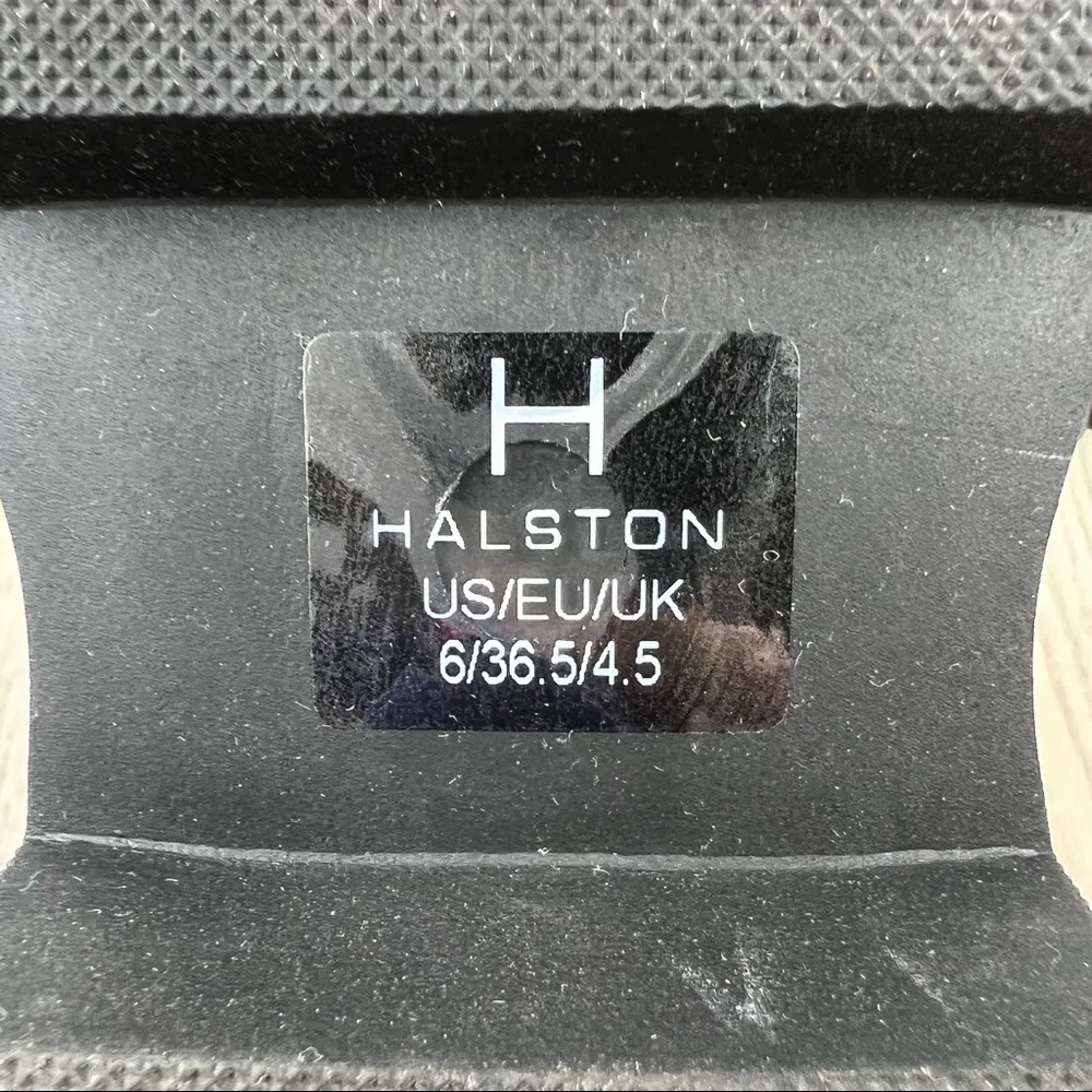 H Halston Rio Lug Sole Tall Chelsea Boots US6/EUR36.5 Black Vegan Leather $125 - Image 9