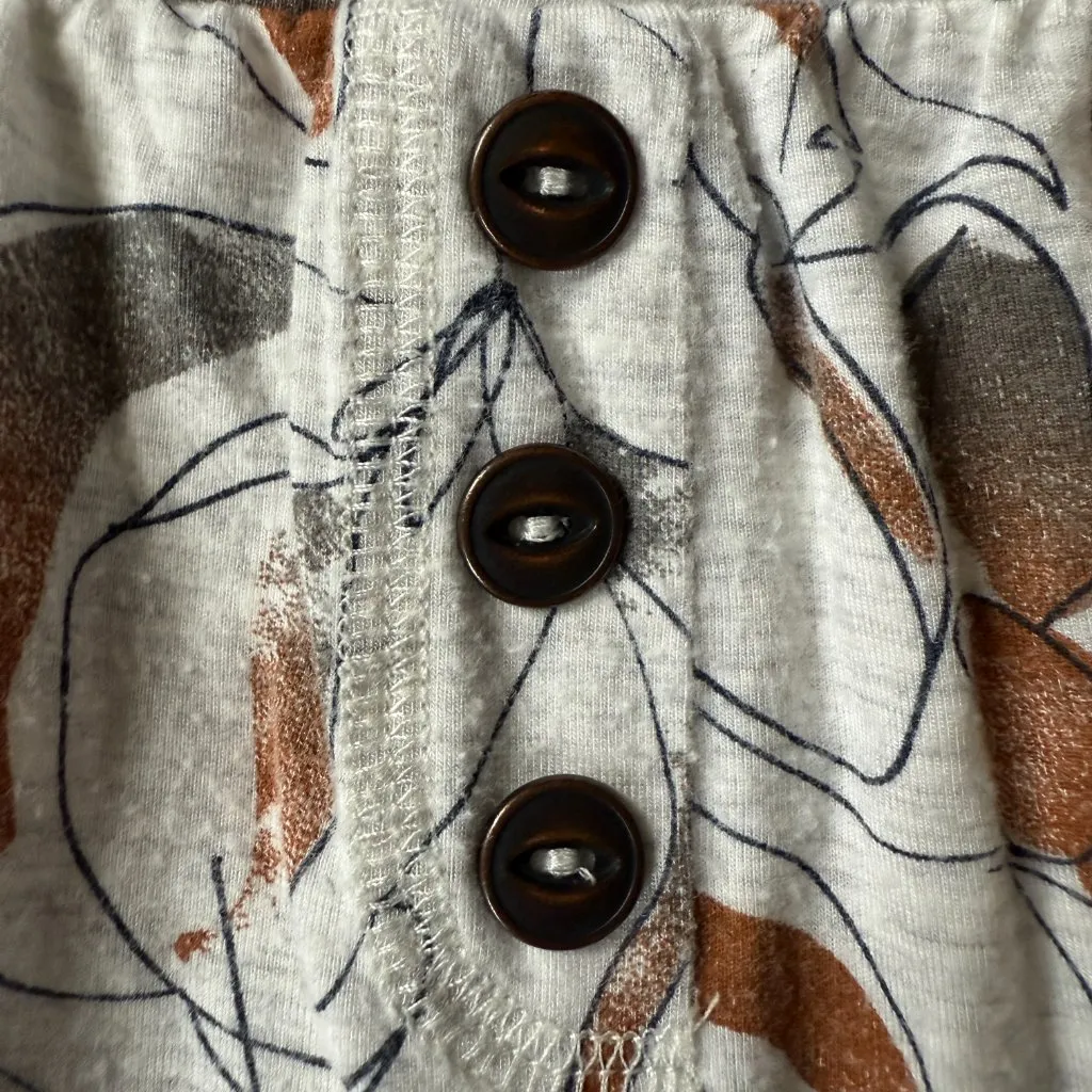 Jockey sleep leisurewear stretchy shorts with pockets cream and brown size small - Image 4