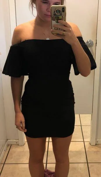 Tobi Black Sparkle Body Con - Image 4