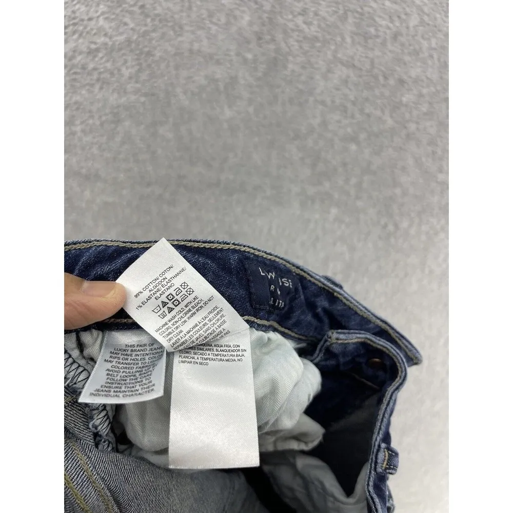 Lucky Brand Women's Blue Denim Jeans Low Rise Crop Lolita Size 6 Cotton - Image 3