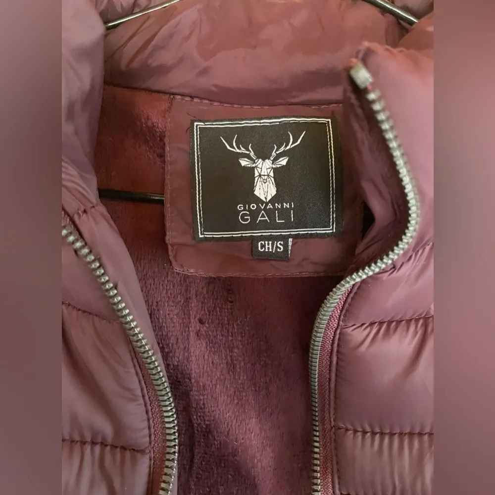 NWOT Giovanni Gali Wine Winter Coat size small​​ Purple - Image 4