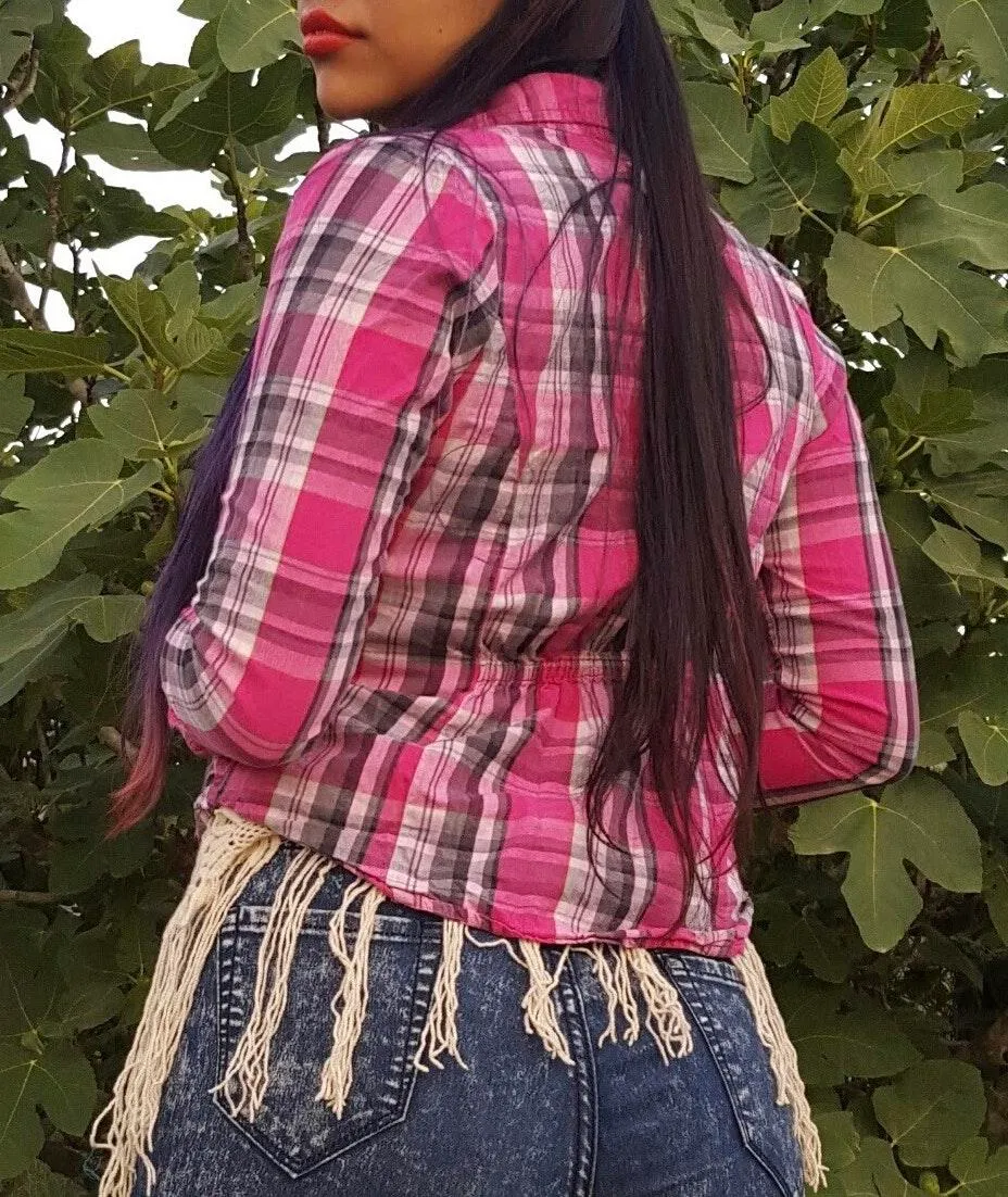 pink Gingham Button Up - Image 2