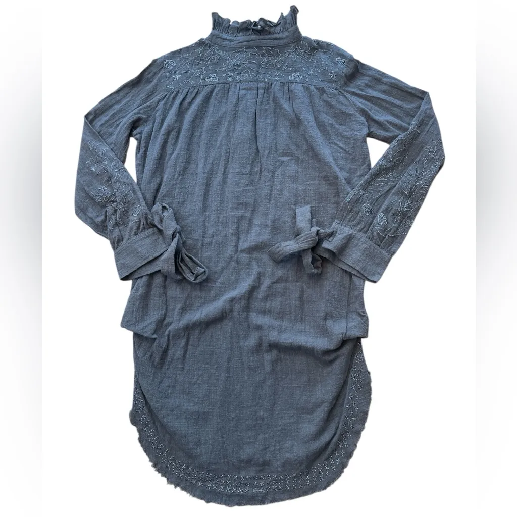 One x Oneteaspoon Cotton High Neck Tunic Top - Image 2