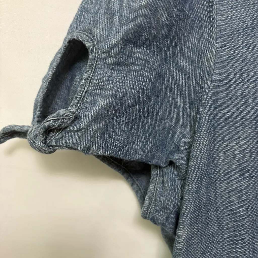 J. Crew Chambray Ruffle Hem Dress Size 8‎ - Image 5