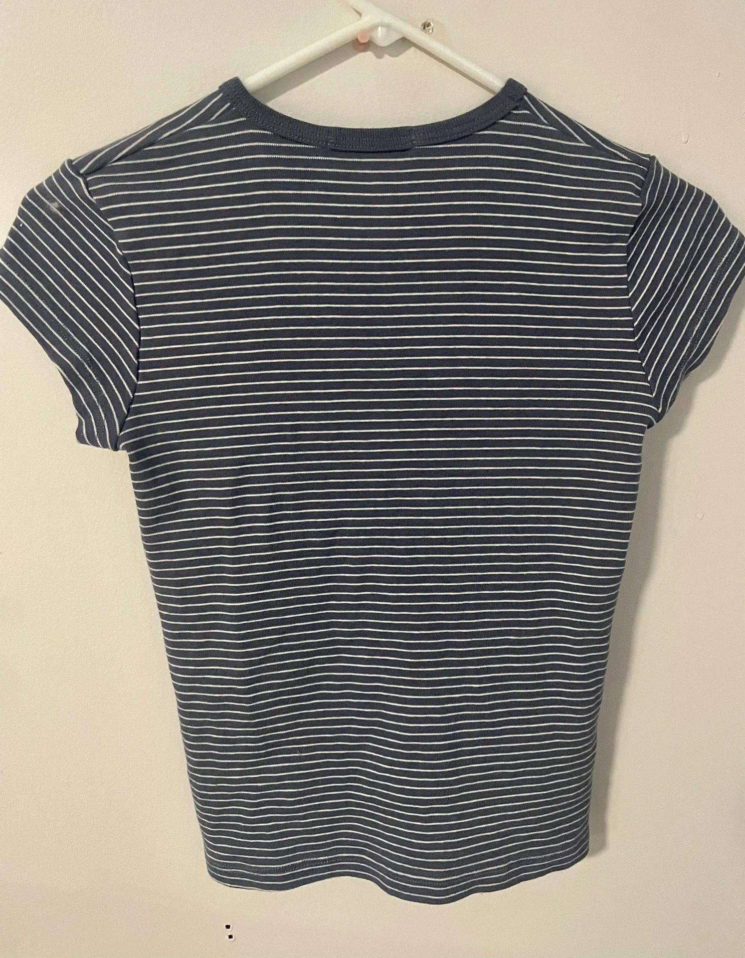 Brandy Melville • Brand Melville striped blue baby tee - Image 2