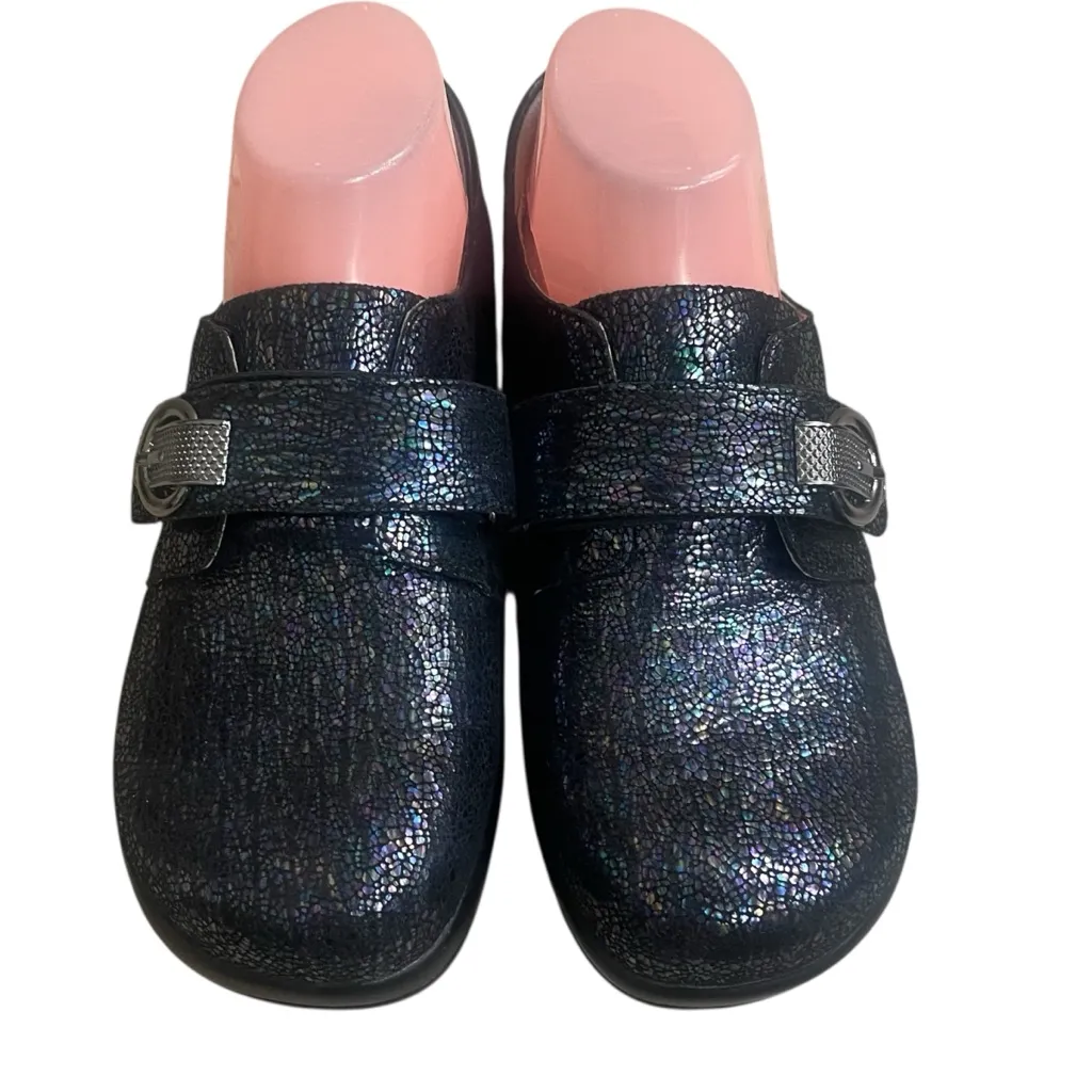 Alegria Joleen Myraid Iridescent Mermaid Rainbow Leather‎ Clogs 37 Only TRIED ON - Image 2