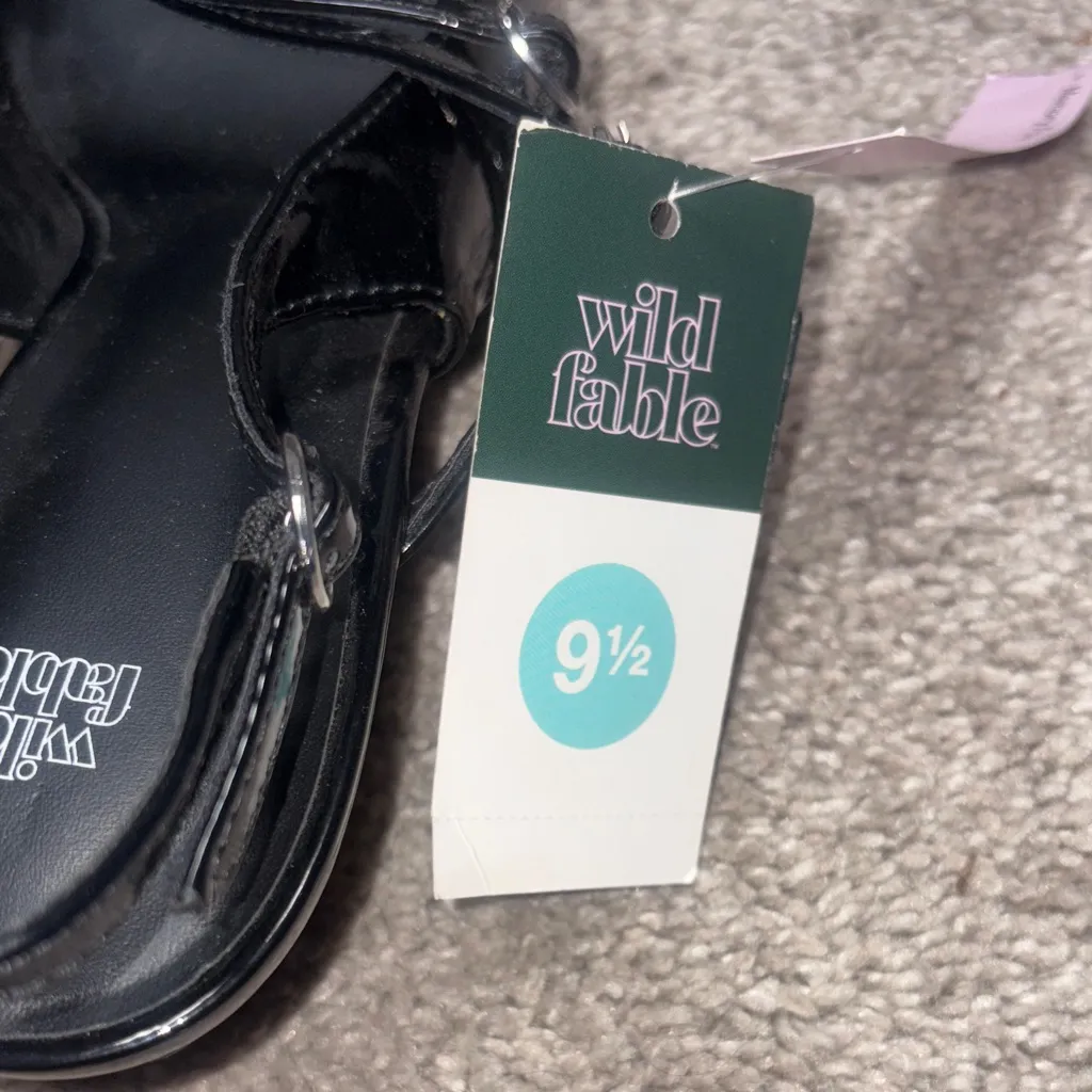 Wild Fable Black Patent Slingback Heels - Image 5