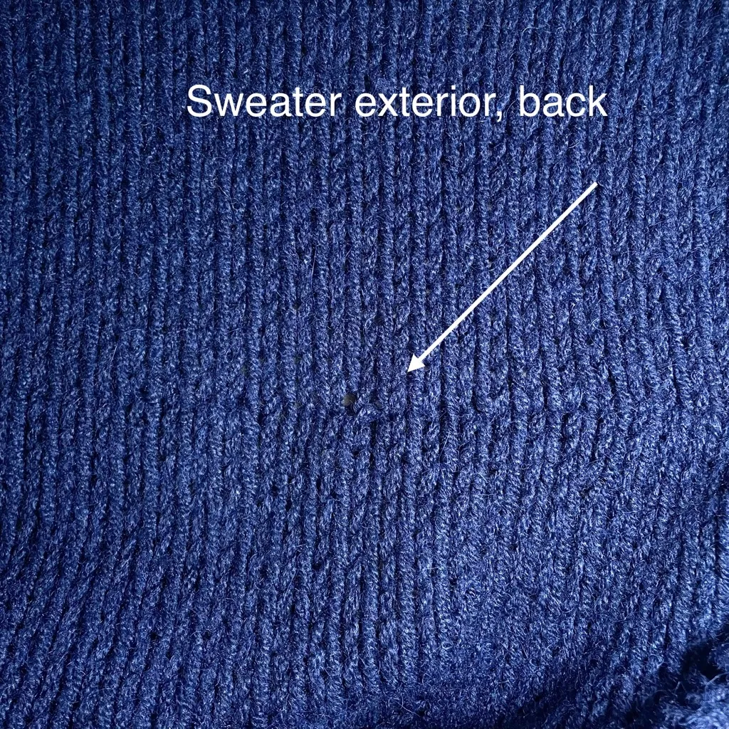 Xirena Whistler Apres Ski Sweater Navy Pink Stripe Alpaca Wool Blend Size Medium Blue - Image 10