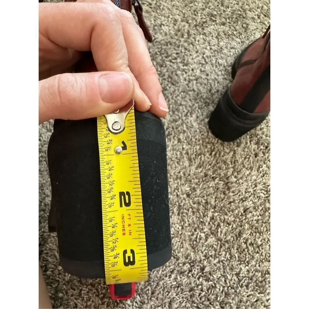 Frye Savannah Leather Classic Lace Up Streetwear Combat Heeled Boots 8.5 - Image 11