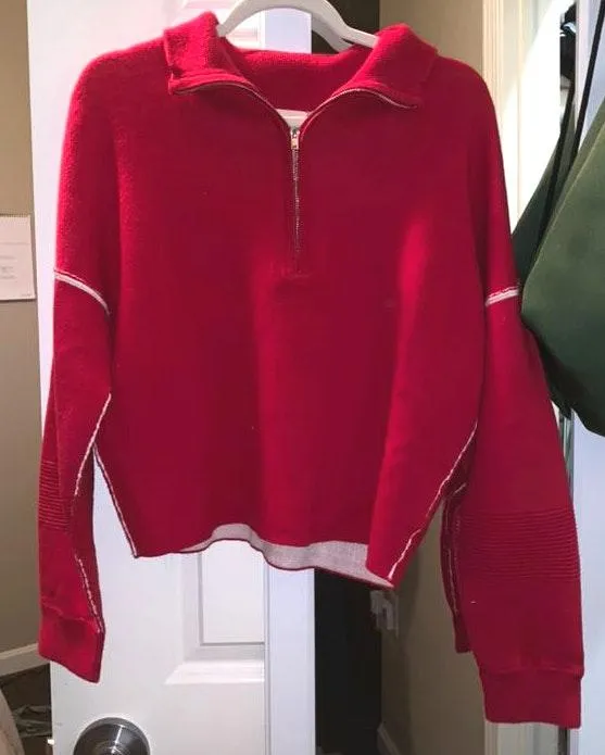 Silence + Noise Double Knit Half Zip Pullover - Image 5