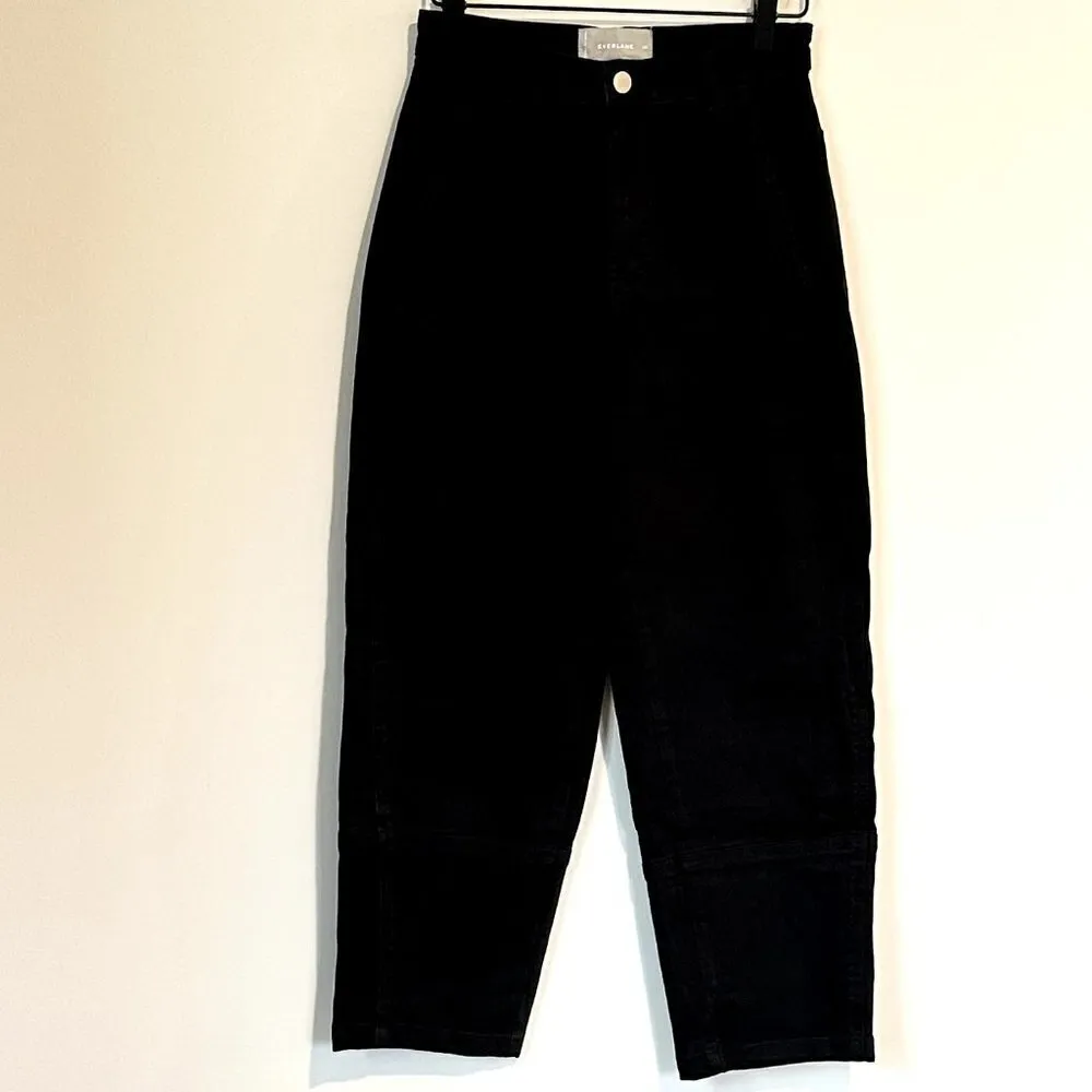 NWOT Everlane The Utility Barrel Pant in Black - Size 00 - Image 2