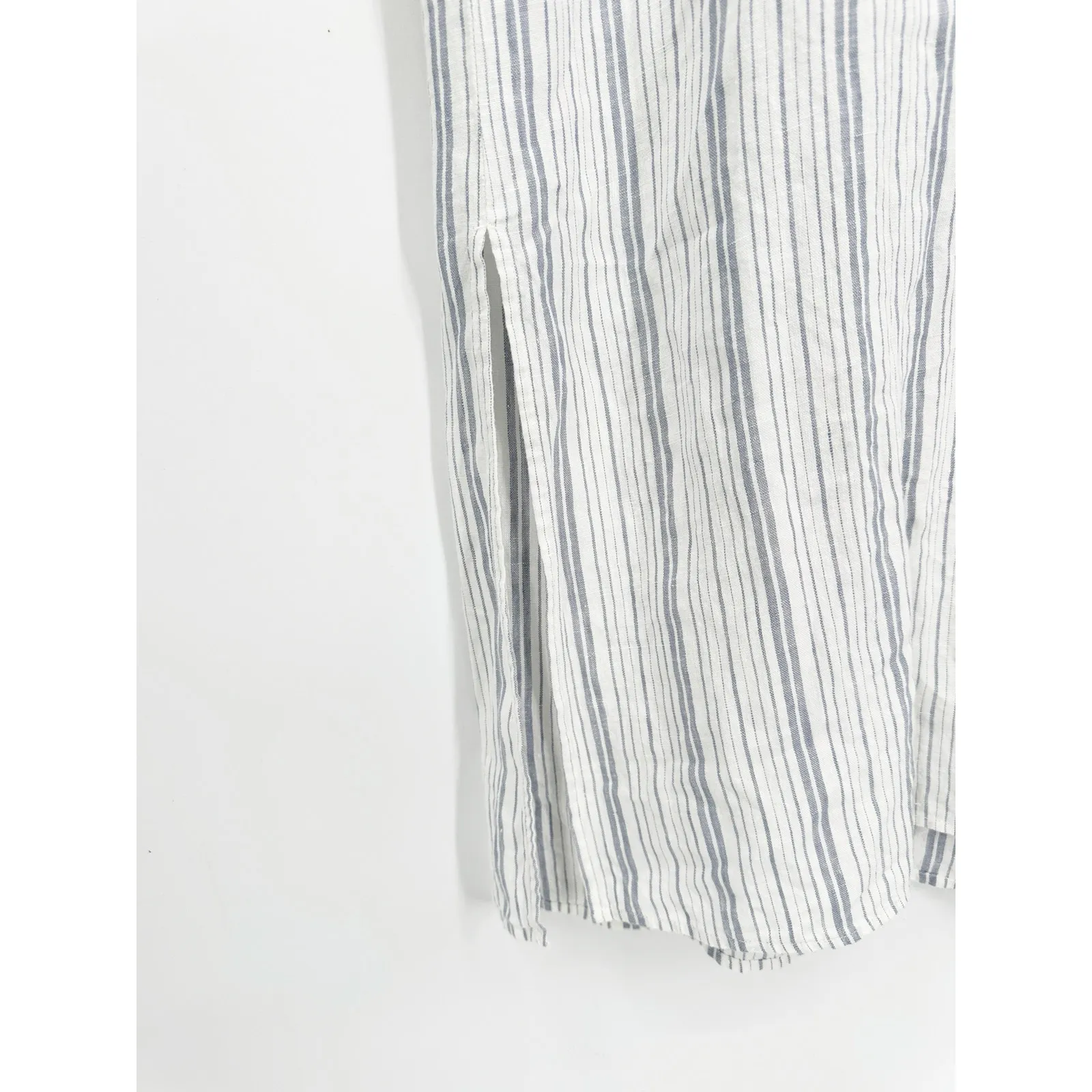 Eileen Fisher Sleepwear by Garnet Hill Organic-Linen Caftan Midi Night Gown S - Image 6