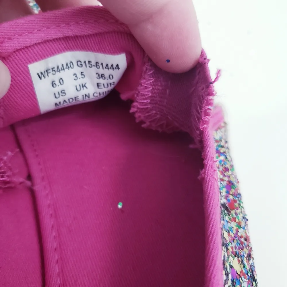 Kate Spade Triple Decker Multicolor Glitter Flat Shoes - Image 6