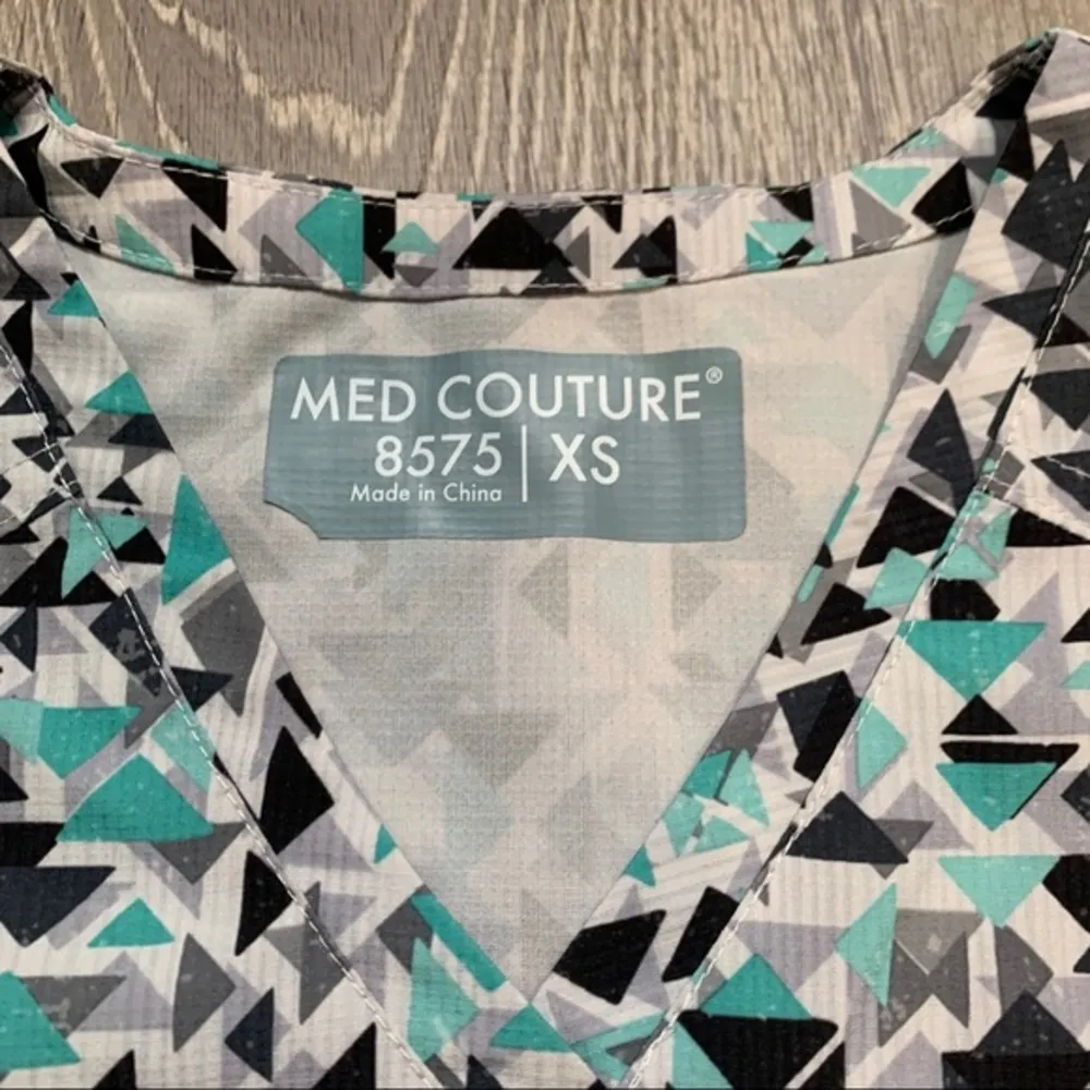 Ned Couture Nursing Scrub XS Top Brown - Image 2