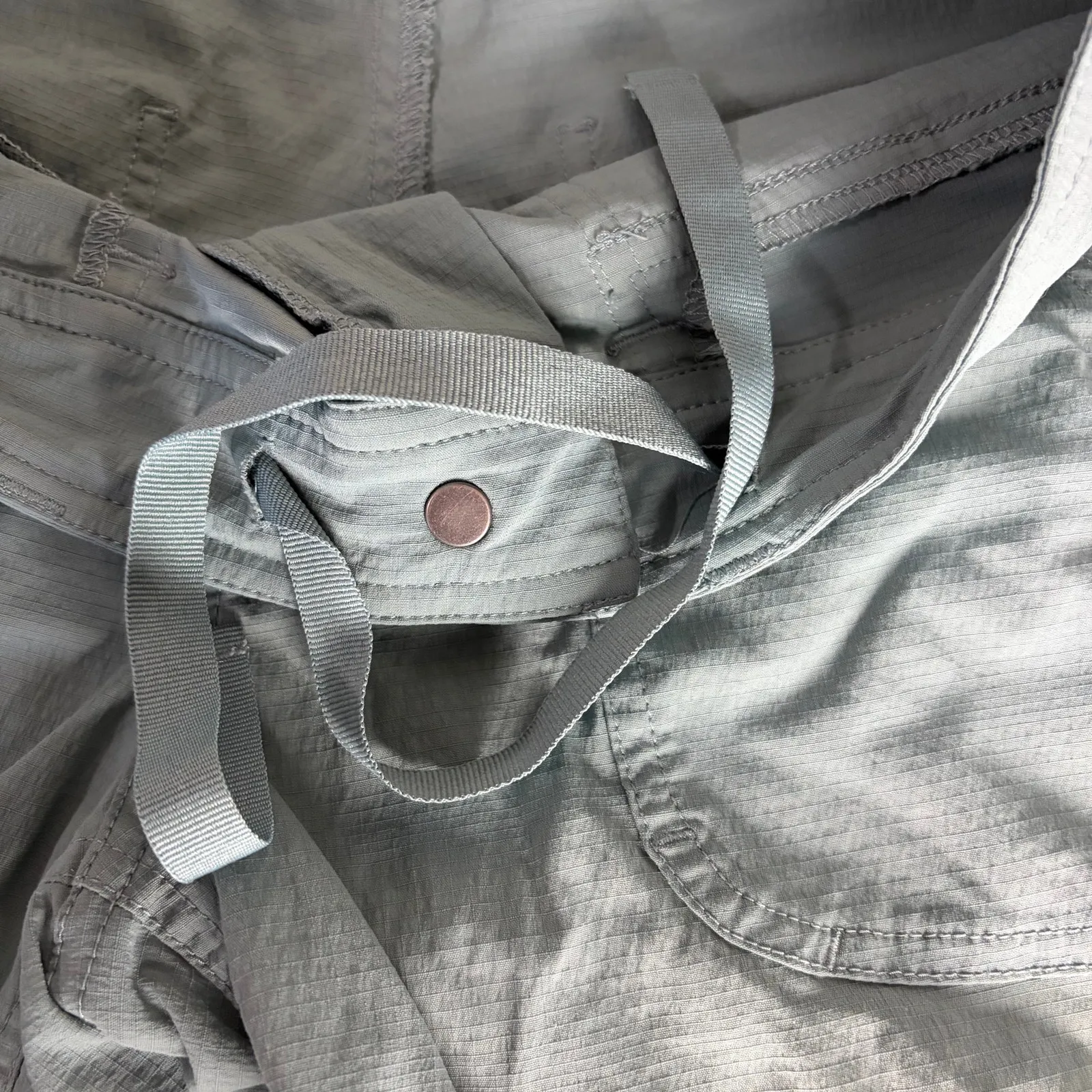 Prana Revenna Shorts Size 4 Blue Ripstop - Image 8