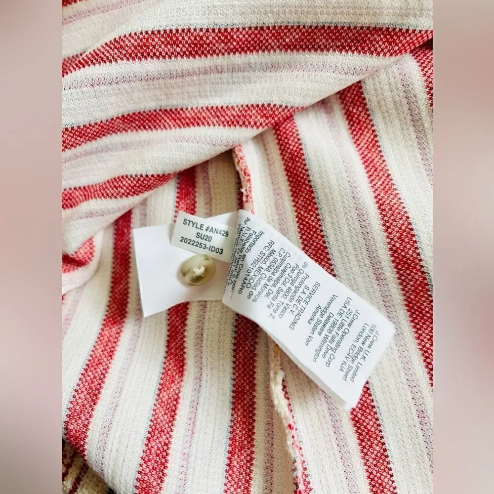 Madewell NWT Bouclé Stripe Cross-Back Tank Top Size XSmall style number AN429 - Image 4