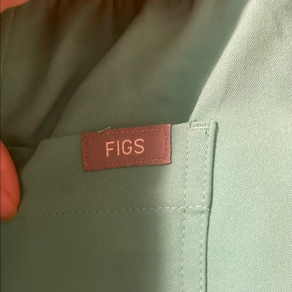 Women New Figs High Waisted Yola Yoga Scrub Pants Surgical Green Plus Size 5XLR - Image 10