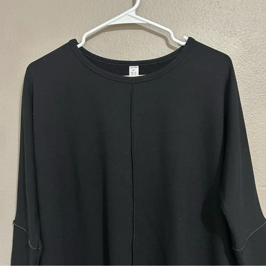 SPANX Perfect Length Black Dolman Sleeve Sweatshirt Top Women’s size small - Image 5