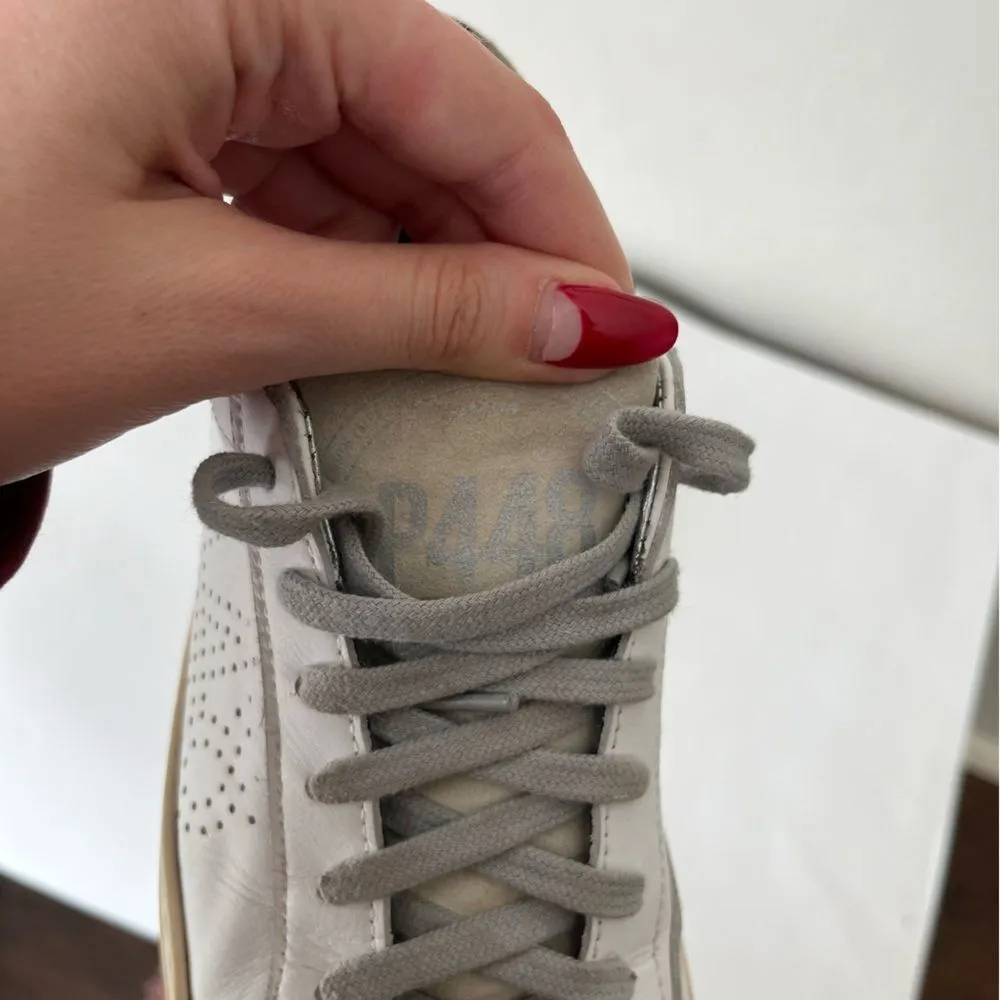 P448 John Low Top Distressed Lace Up Sneakers Size EU 37 US 6.5-7 - Image 9