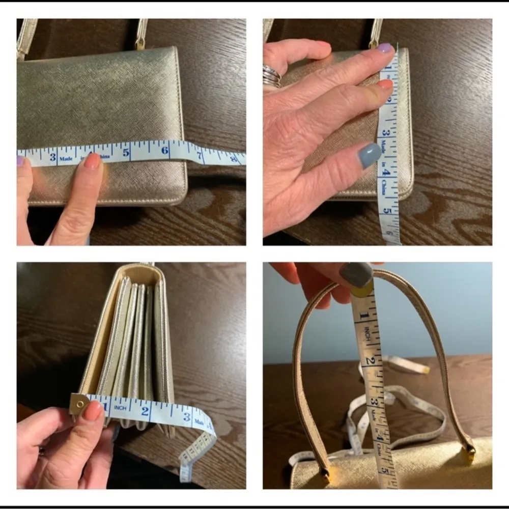 Vintage Gold Nicholas Reich Purse - Image 6