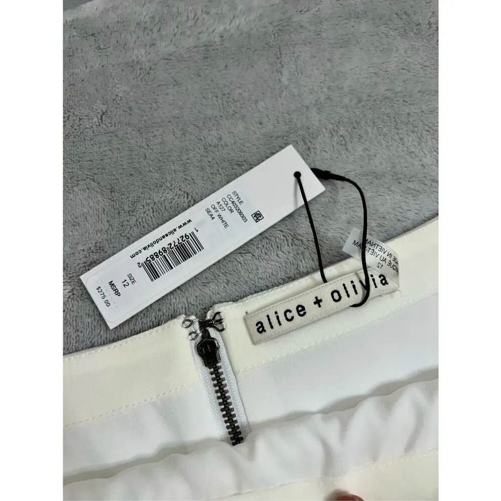 ALICE AND OLIVIA White Pleated MINI SKIRT 12 - Image 6