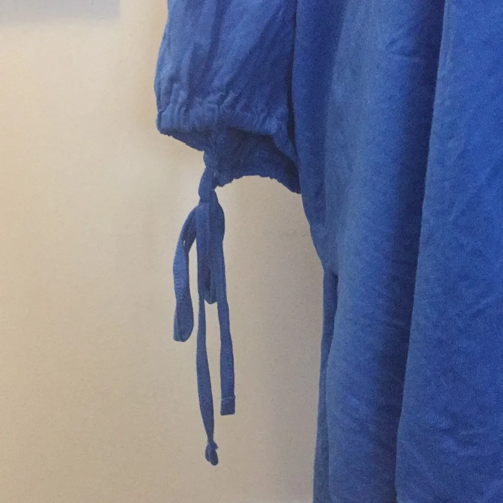 Hi lo dress with drawstring sleeves. Blue Size 18 - Image 4