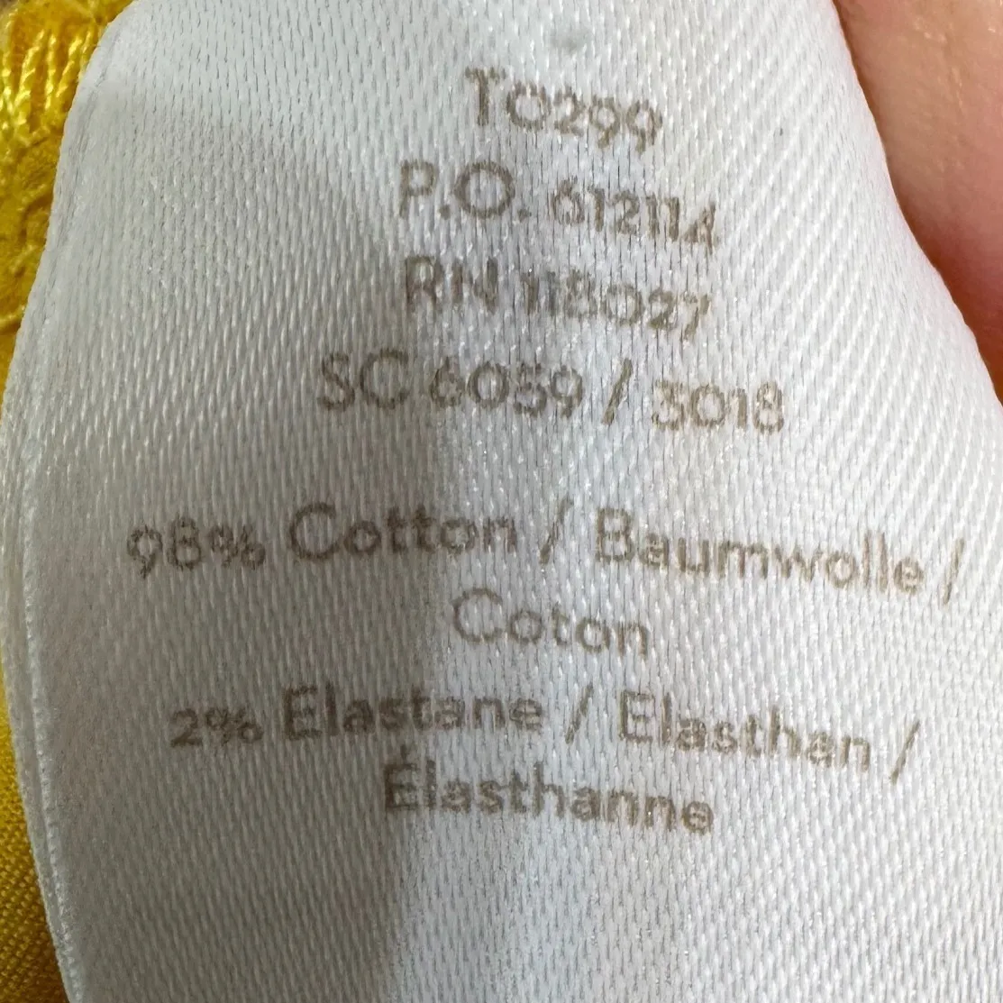 Boden Yellow Cotton Blend Chino Shorts Women US 10 Size undefined - Image 6