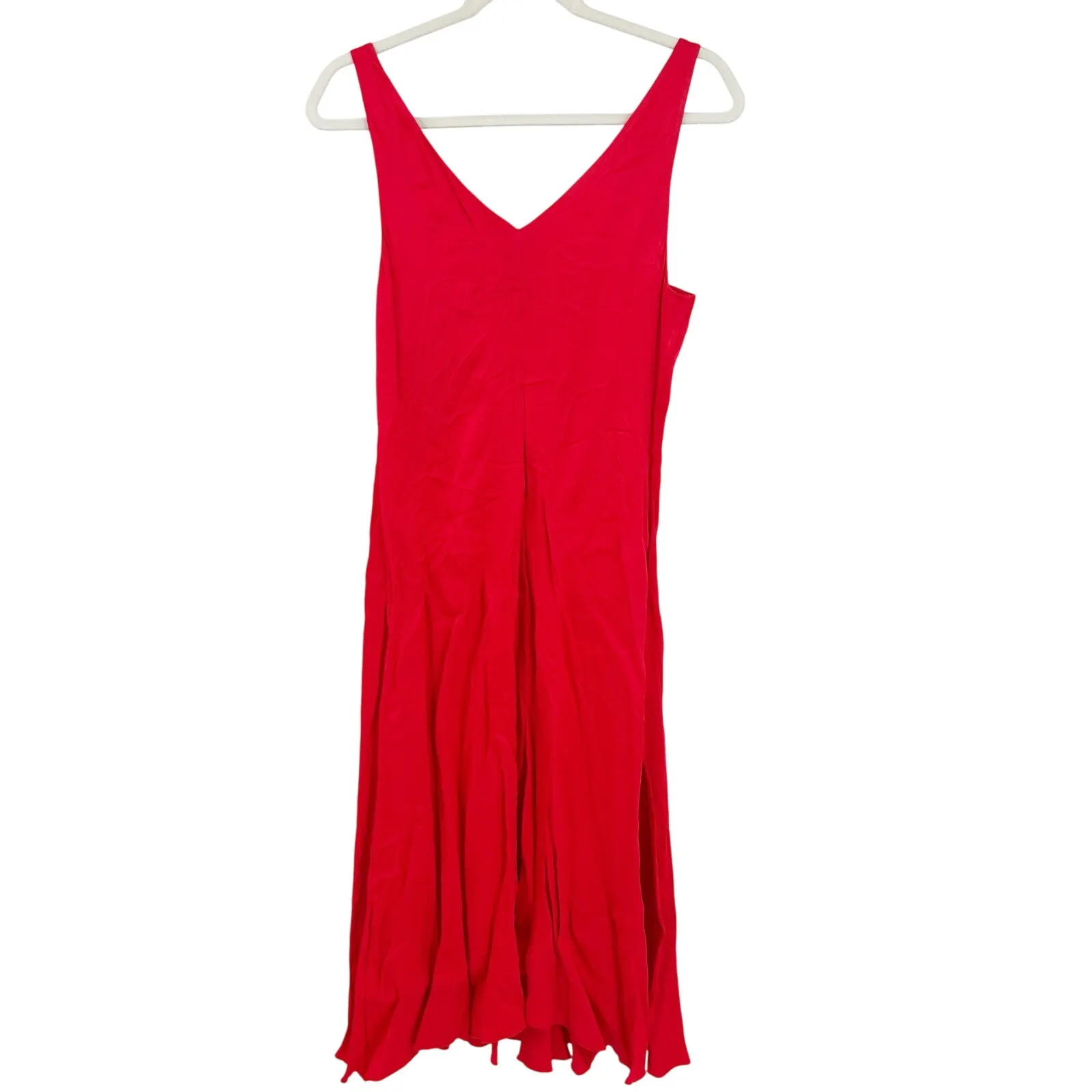 &‎ Other Stories Womens Party Romantic Bias Cut V-Neck Sleeveless Midi Dress 6 - Image 9