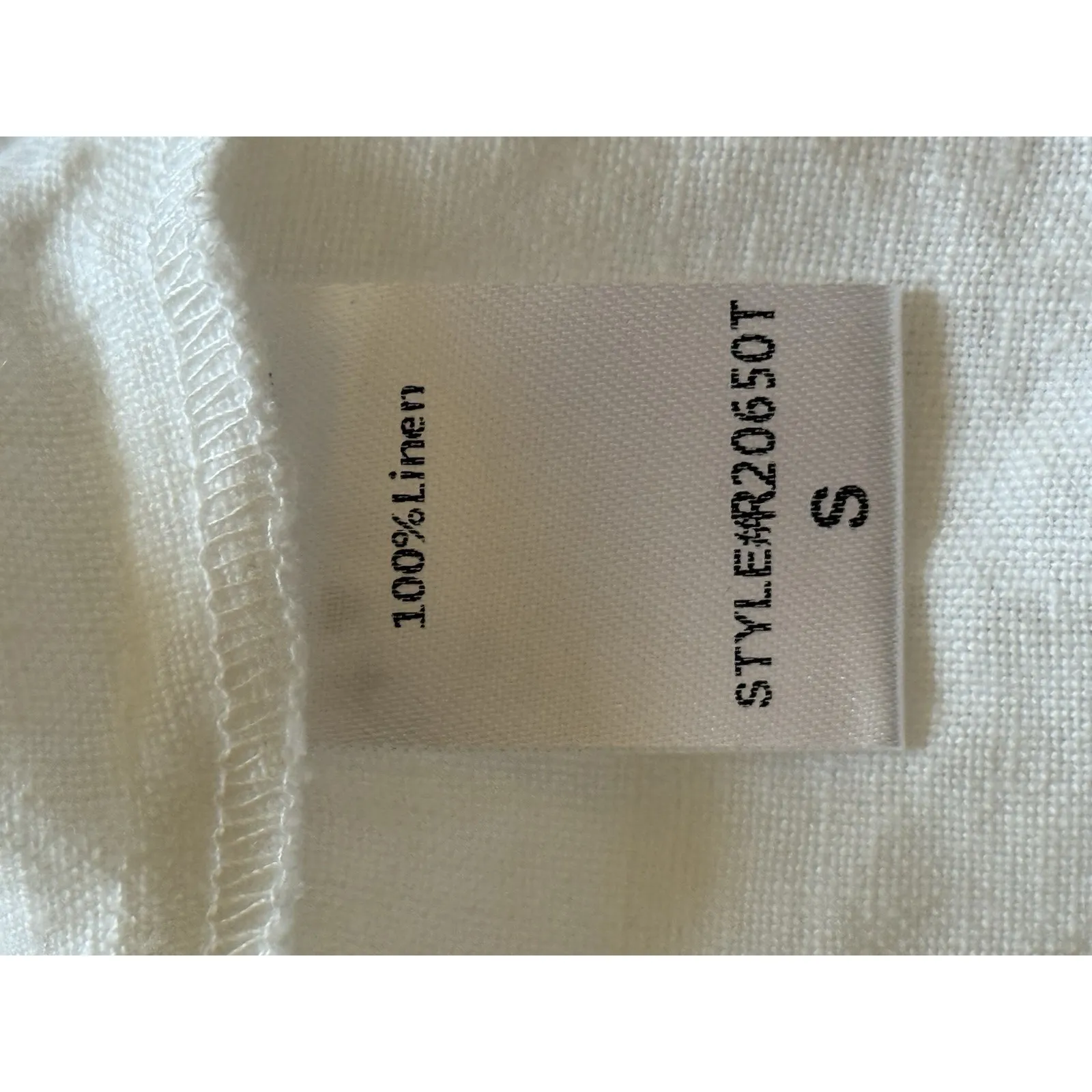 Tuckernuck Annie Smocked Puff Sleeve Dress Size Small White 100% Linen Elegant - Image 4