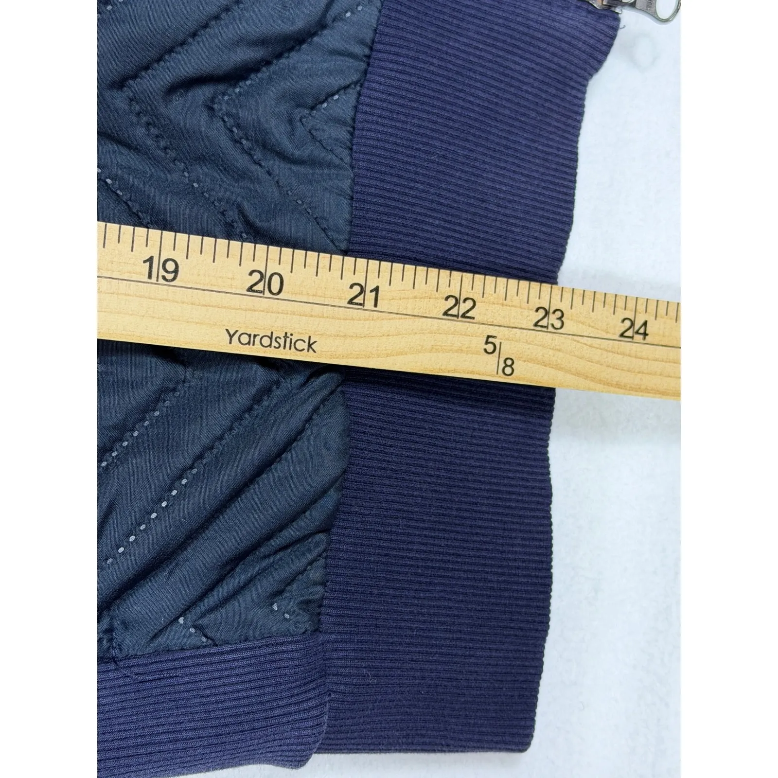 COLMAR ORIGINALS Quilted Bomber Jacket Navy Blue Full Zip womens Size L Size L - Image 4