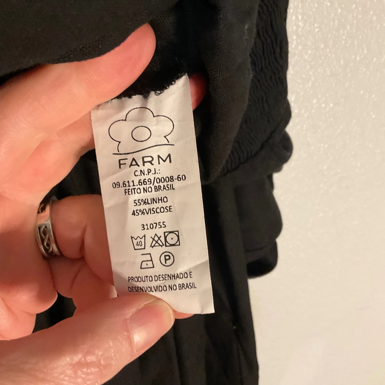 Farm Rio Jumpsuit Women's GG XL Black Cutout Spaghetti Strap Darted Linen‎ - Image 10