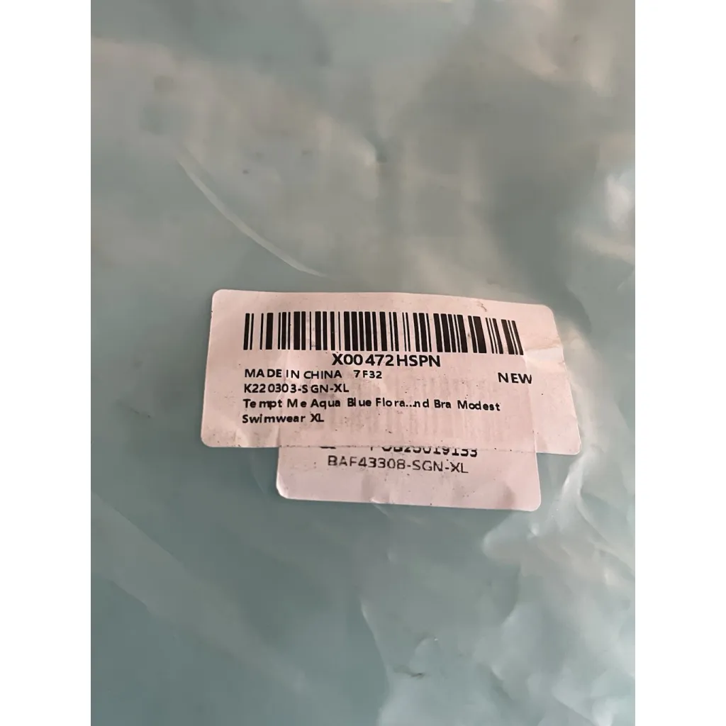 Tempt Me Swim Suit Set 3 Piece Womens Size XL Swim Tops Shorts Black Teal NWT - Image 16