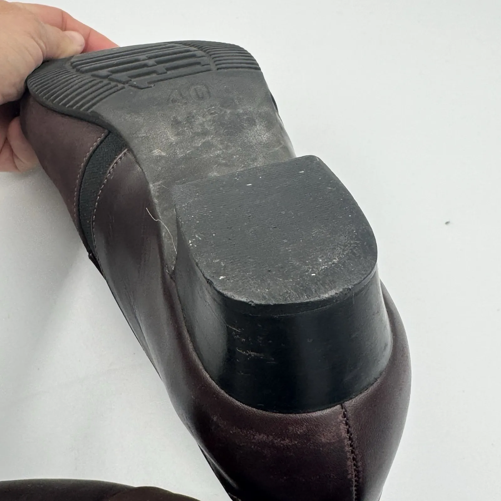 Beautifeel Pump Ankle Boot Women 40 Shoes Brown Suede Leather Slip On Comfort Size 9.5 - Image 8