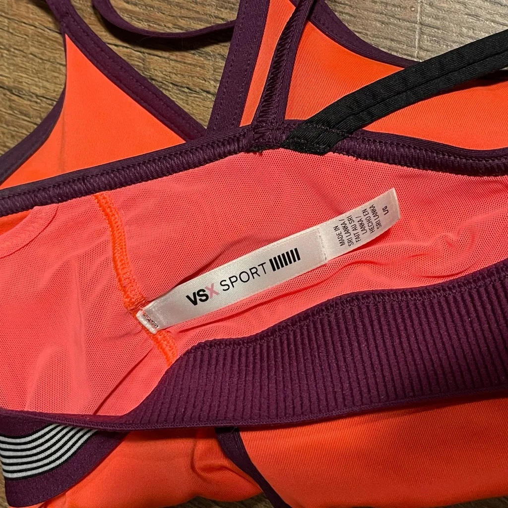 Victoria’s Secret Sport Woman’s Athletic Neon Bra Size Large - Image 3